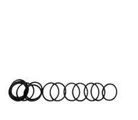 Joint torique moulé JMK noir en SBR 70A de qualité alimentaire 1 mm pour vérin hydraulique R134a