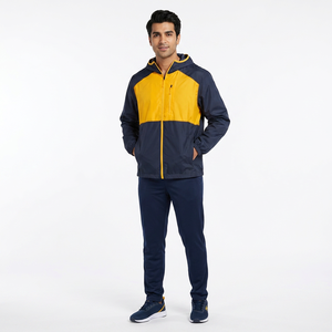 Customizable <b>Long</b> Sleeve Breathable Canvas Hooded Vintage Windbreaker <b>Jacket</b> Linen Lining Custom Logo Printing Plus Size <b>Men's</b> - Product Image 1