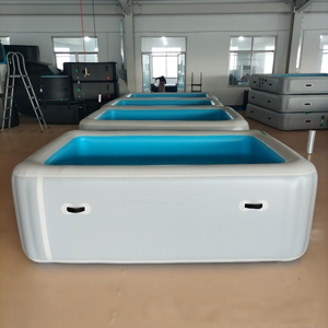 Coussin gonflable pour <span class=keywords><strong>piscine</strong></span> avec matériau DWF pour enfants et bébés - Utilisation familiale pour jeux de balles océaniques et pêche - Product Image 4