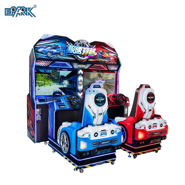 Coin-Operated 43-Inch LCD Video Arcade Racing Game Machine Speed Crossing Driving Car Simulator with Metal Material