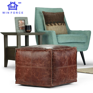 Modern <strong>Small</strong> Household Leather Fabric <strong>Footstool</strong> for Bedroom or Hotel Shoe Changing Living Room Sofa Stool - Product Image 2