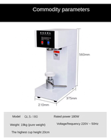Machine de scellage thermique semi-automatique électrique à pression manuelle, 12 pièces/minute, avec coque en fer, pour boîtes et gobelets en plastique