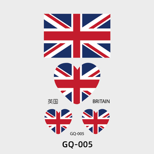 Juego de fútbol banderas nacionales tatuaje cuerpo pegatina temporal París día tatuaje pegatina - Product Image 5