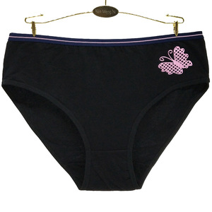 Papillon imprimé coton grande <span class=keywords><strong>taille</strong></span> européenne 2XL 3XL 4XL femmes slips culottes <span class=keywords><strong>sous</strong></span>-vêtements - Product Image 4