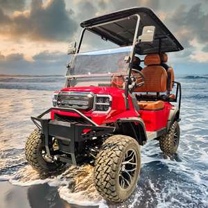 Carrito de golf eléctrico de lujo de 4 plazas con batería de litio Motor de CA Aleación de aluminio 30-50 km/h Velocidad máxima - Product Image 1