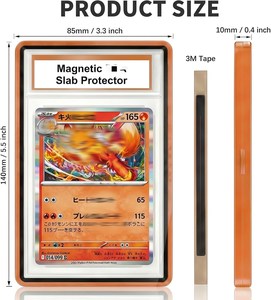 Étui à cartes en aluminium transparent, protection UV, verre trempé, pour présentoir de cartes sportives – Vente chaude - Product Image 6