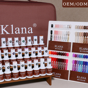 KLANA Set de 60 Esmaltes de Uñas en Gel, Ecológicos, de Larga Duración, con Tabla de Colores, Kit de Esmalte de Uñas en Gel para Uso en Salón - Product Image 5