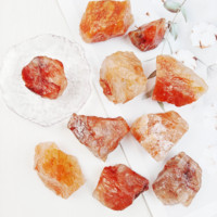 Pierre brute de quartz de feu rouge de guérison de cristal naturel d'énergie de prix usine pour le cadeau ou la décoration à la maison