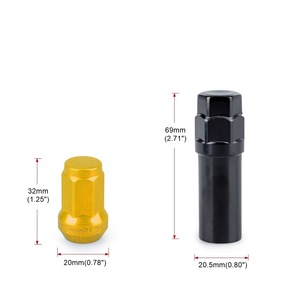 Aluminum Alloy Lug Nut Cap YC101850 For Car <b>Wheel</b> Hub <b>Replacement</b> Repair Accessory - Product Image 2