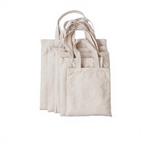 Sac fourre-tout en toile de coton durable de petite taille pour femmes avec logo personnalisé imprimé, deux poignées, design lettres tendance hiver