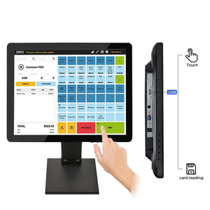 Sistema de caja registradora de <span class=keywords><strong>cajero</strong></span> barato de 15 pulgadas con escáner Máquina de sistemas Pos todo en uno para restaurante minorista Supermercado - Product Image 4