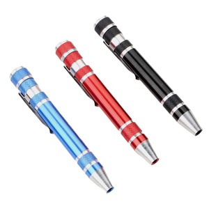 Pen Style <b>Screwdriver</b> 8 In 1 Combination Tool Phillips Flathead Repair <b>Set</b> Magnetic <b>Bits</b> For Diy Electronics Repair - Product Image 4