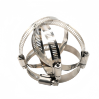 Collier de serrage pour tuyau en plastique de style américain, toutes tailles, haute qualité, avec poignée papillon, réglable, avec clé en plastique