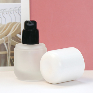 Botella de loción para loción, botella de vidrio líquido para base de maquillaje cosmético, suero sin aire, 30ml - Product Image 1