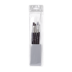 Single Long Pole Watercolor <b>Brush</b> DIY Pink Cosmetic Makeup Tool <b>Bristle</b> Nylon <b>Hair</b> Wood /Handle - Product Image 1