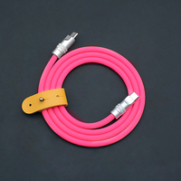 Cable de Carga Rápida Chubby C-C 240W 6A 2026 con Conductor de Cobre Puro y Silicona Gruesa USB-C para iPhone 16/15 Series iPad