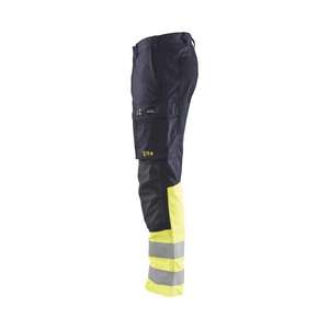 BLAKLADER - 178715128933C58 Multinorm inherent <b>trousers</b> <b>stretch</b> <b>Navy</b> blue/Yellow - EAN 7330509805213 FLAME RESISTANT WORKWEAR - Product Image 5