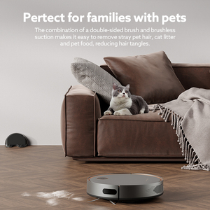 หุ่นยนต์กวาดอัจฉริยะ ถูพื้นเปียก/แห้ง แรงดูด 1500-1999 พาสคาล ชาร์จอัตโนมัติ มอเตอร์ไร้แปรงถ่าน แบตเตอรี่ลิเธียมไอออน สำหรับใช้ในครัวเรือน - Product Image 6