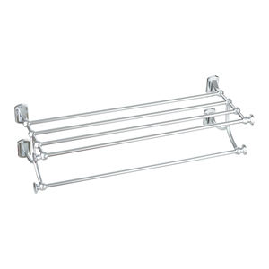 Juego de Toallero de Aleación de Zinc con Acabado Níquel Estilo Europeo para Baño y Hotel con Barra de Almacenamiento y Ganchos - Product Image 5