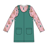 2025 nouveau modèle promotionnel filles robe personnalisée avec des motifs de noël vêtements de haute qualité pour enfants