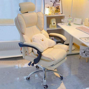 Silla Ejecutiva de Lujo Reclinable con Respaldo Alto, Silla de Oficina con Reposapiés Extraíble, Silla Ergonómica para Computadora y Juegos para Salón - Product Image 5