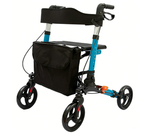 Déambulateur pliant léger en aluminium Bliss Medical Transport avec siège, pratique <span class=keywords><strong>pour</strong></span> les personnes âgées et les seniors - Product Image 2