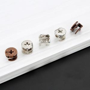 Conectores de Hierro Forjado para Muebles con Rueda Excéntrica Tres en Uno - Soportes para Estantes y Armarios Plegables - Product Image 2