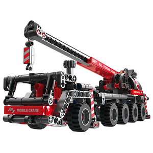 COGO - Bloques de Construcción Educativos de Plástico para Niños, Grúa Pesada, Juguetes de Ladrillos para Armar, Novedad - Product Image 1