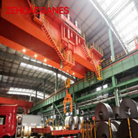 Grue à pont à double poutre robuste pour l'industrie sidérurgique avec système de contrôle intelligent