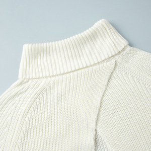 Maglione a collo alto 2025 <span class=keywords><strong>donna</strong></span> maglioncino bianco autunno crema maglioncino lavorato a <span class=keywords><strong>maglia</strong></span> maglioni Mujer - Product Image 6