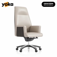 Chaise de bureau exécutive moderne en cuir, directement de l'usine, couleur personnalisable, dossier haut, pivotante, ergonomique, design imperméable