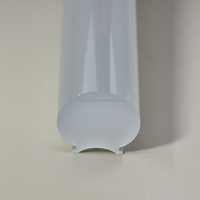 Diffuseur rigide de forme ronde de couverture de lumière de LED de tige de PMMA extrudé pour le projet d'éclairage extérieur