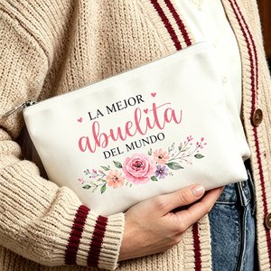 Borsa per <span class=keywords><strong>cosmetici</strong></span> e articoli da toeletta con chiusura a cerniera, compatta, da viaggio, regalo per la mamma - Elegante pochette regalo - Product Image 5