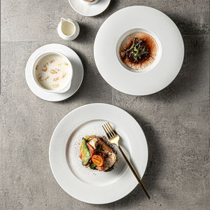 Ensemble de plats en porcelaine, service de vaisselle personnalisé, nouveaux <span class=keywords><strong>style</strong></span>, assiettes à crocheter, hôtel, Restaurant, hôtel, livraison gratuite - Product Image 5