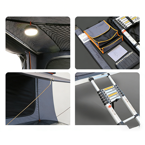 Tente <span class=keywords><strong>de</strong></span> toit <span class=keywords><strong>de</strong></span> voiture la plus vendue à l'international pour le <span class=keywords><strong>camping</strong></span> en plein air, tente <span class=keywords><strong>de</strong></span> toit rigide imperméable et résistante à la pluie à installation rapide - Product Image 2