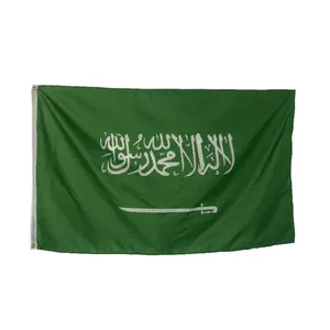 High quality polyester all countries national day print Saudi Arabia flag