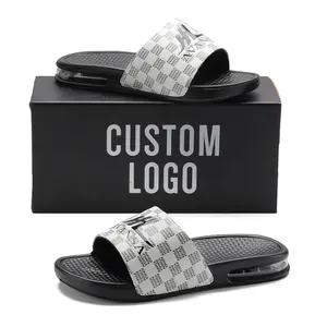 Henghao Oem Custom Slides Sandalen Hausschuhe Strand Soft Sole Flat Super Soft Low Moq Luftkissen Slides Slippers Neuestes Design