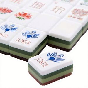 Juego de Mahjong Americano de Acrílico de 4 Capas Más Vendido con 160 Fichas con Diseño de Vetas de Madera para Entretenimiento en el Hogar - Product Image 3