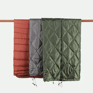 Beheizte KUANGS Designer New Recycled Travel Picknick tragbare benutzer definierte wasserdichte Daunen Camping Outdoor Puffy Decke mit Tasche
