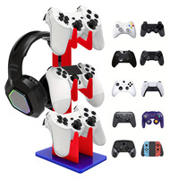 Support de casque en plastique moderne pour manettes de jeu PS5/PS4/PS3/PS2/Switch Pro/Xbox comprend un pot de nettoyage-Compatible avec tous