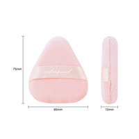 Poudre de maquillage triangulaire portable pour le contouring, éponge de beauté en coton avec personnalisation de la marque privée