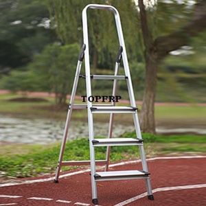 Household Folding <b>Step</b> Ladder Wide Pedal Aluminum Alloy Modern Aluminum Stairs <b>Platform</b> Support for | Aluminum Folding Folding - Product Image 3