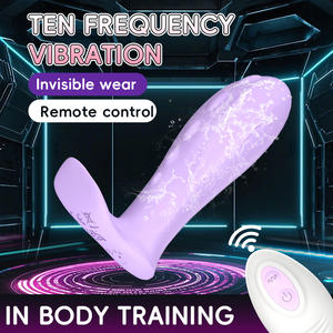 Afstandsbedienbare draagbare vibrator voor vrouwen, seksspeeltjes, 10 vibraties, slipvibrator voor G-spot, clitoris en penisplezier - Product Image 2