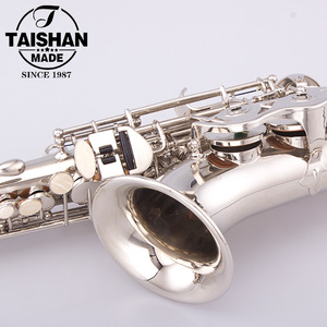 Color Plata Profesional Alto F #   Saxofón Soprano Curvo con Estuche - Product Image 6