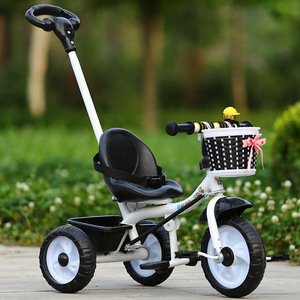Jouets d'extérieur abordables : Tricycles, vélos et poussettes pour bébés - Âges 1-5 ans, cadre métallique léger, roues en <span class=keywords><strong>mousse</strong></span>, vélos à pédales pour enfants - Product Image 4