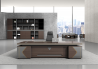 Table de bureau moderne de luxe pour PDG Design de bureau de direction Table de bureau Bureau de direction pour patron