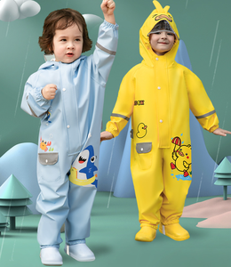 <span class=keywords><strong>Traje</strong></span> <span class=keywords><strong>Impermeable</strong></span> para Niños, Protección Completa, Ribete Reflectante y Bolsa de Almacenamiento Gratis para Diversión al Aire Libre bajo la Lluvia - Product Image 1