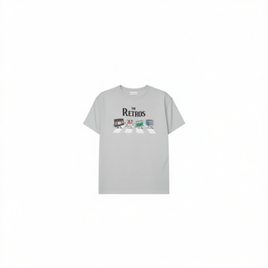 T-shirt The Retros grigia da uomo, abbigliamento casual - Product Image 2
