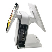 Terminal de point de vente pour supermarché, matériel de point de vente Android, écran tactile, moniteur double écran, caisse enregistreuse de bureau, facturation, machine de point de vente