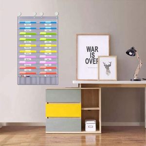 Organizador de Archivos Colgante de Pared con Bolsillos de Tela Resistente, de un Solo Nivel, para Aula, Escuela, Oficina y Hogar - Product Image 5